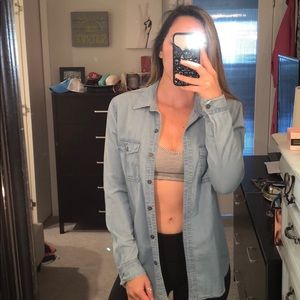 Light colored denim jacket